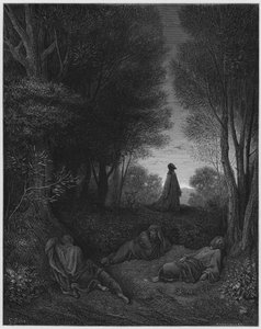 La Biblia de Gustave Doré: Jesús orando en el jardín de Gustave Dore